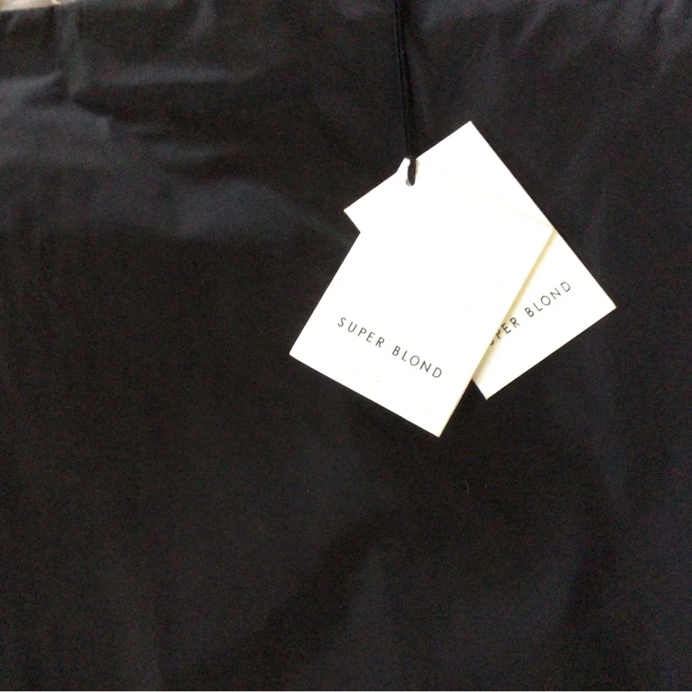 Super blond Tubo Skirt, Black, Size 38, New with tags - Picture 3 of 6